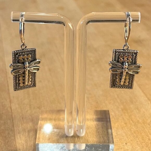 Sterling Silver Dragonfly Earrings from Indonesia – new in box - Picture 4 of 5